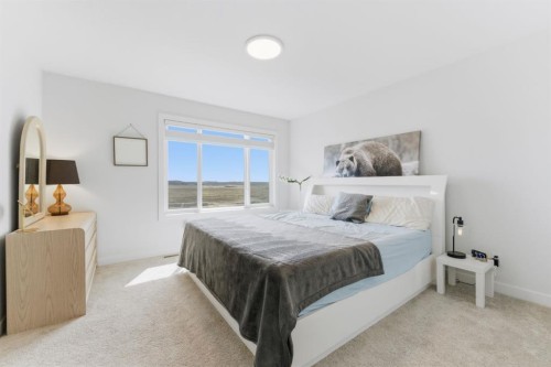 936 Langholm Drive Se, Airdrie, AB - Indoor Photo Showing Bedroom