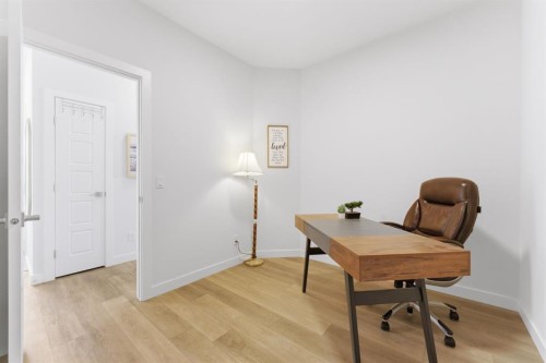 936 Langholm Drive Se, Airdrie, AB - Indoor Photo Showing Office