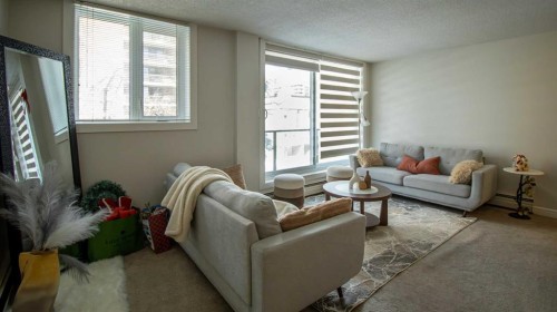 302-1111 15 Avenue Sw, Calgary, AB - Indoor Photo Showing Living Room
