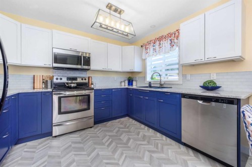 208 Van Horne Crescent Ne, Calgary, AB - Indoor Photo Showing Kitchen With Stainless Steel Kitchen