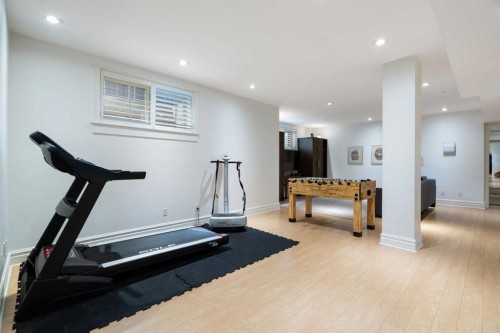 2402 Bowness Road Nw, Calgary, AB - Indoor Photo Showing Gym Room
