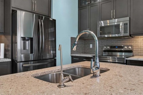 45 Cityscape View Ne, Calgary, AB - Indoor Photo Showing Kitchen With Double Sink With Upgraded Kitchen
