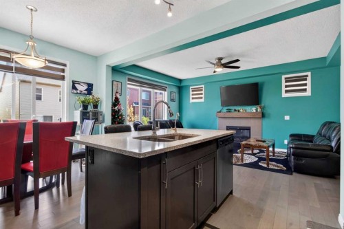 45 Cityscape View Ne, Calgary, AB - Indoor With Fireplace