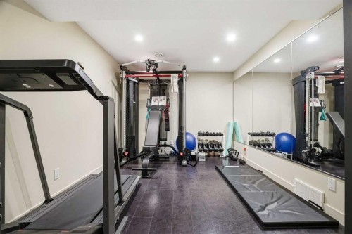 815 120 Avenue Se, Calgary, AB - Indoor Photo Showing Gym Room