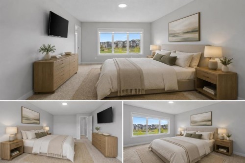142 Sandstone Drive, Okotoks, AB - Indoor Photo Showing Bedroom