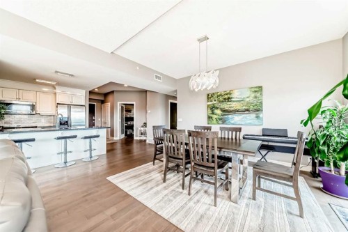 2101-920 5 Avenue Sw, Calgary, AB - Indoor Photo Showing Dining Room
