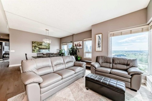 2101-920 5 Avenue Sw, Calgary, AB - Indoor Photo Showing Living Room