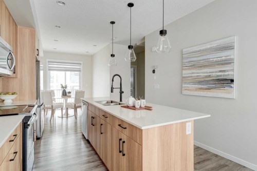 1409-355 Nolancrest Heights Nw, Calgary, AB - Indoor Photo Showing Kitchen With Double Sink With Upgraded Kitchen