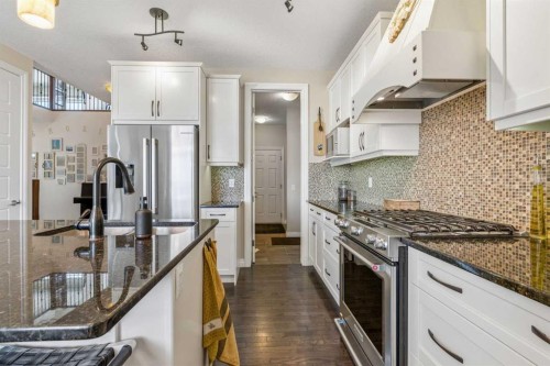 280 Rainbow Falls Way, Chestermere, AB - Indoor Photo Showing Kitchen With Upgraded Kitchen