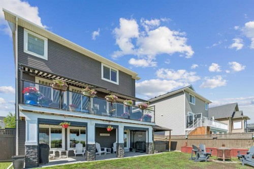 280 Rainbow Falls Way, Chestermere, AB - Outdoor With Balcony With Deck Patio Veranda