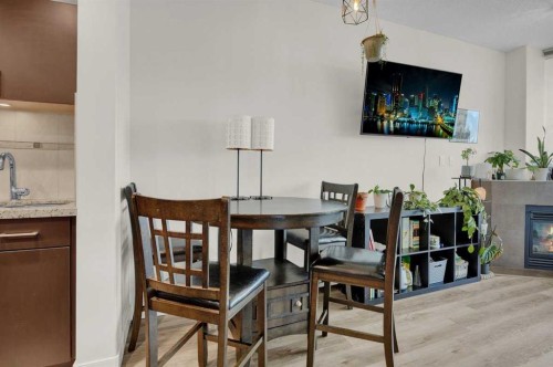 2203-77 Spruce Place Sw, Calgary, AB - Indoor Photo Showing Dining Room