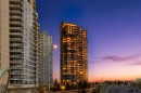 2203-77 Spruce Place Sw, Calgary, AB  - Outdoor With Balcony With Facade 