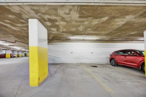 2203-77 Spruce Place Sw, Calgary, AB - Indoor Photo Showing Garage