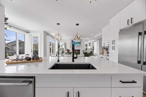 30 Silverstone Place, Didsbury, AB - Indoor Photo Showing Kitchen With Upgraded Kitchen