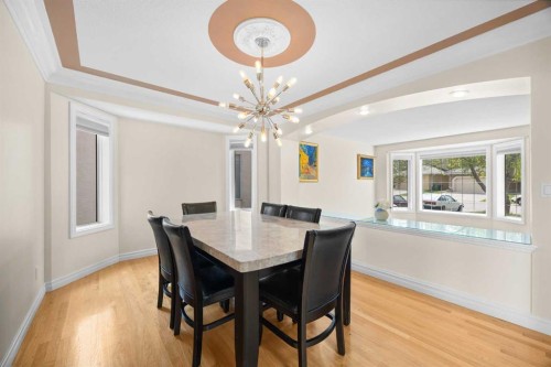 191 Hamptons Terrace Nw, Calgary, AB - Indoor Photo Showing Dining Room