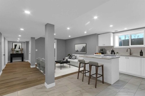 452 Queen Alexandra Way Se, Calgary, AB - Indoor Photo Showing Kitchen