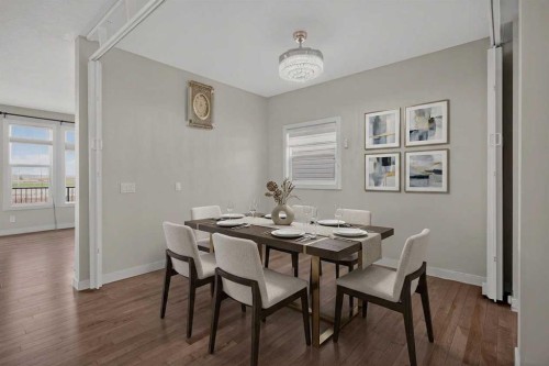 152 Redstone Villas Ne, Calgary, AB - Indoor Photo Showing Dining Room