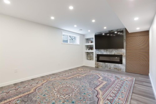 37 Savanna Heath Ne, Calgary, AB - Indoor With Fireplace