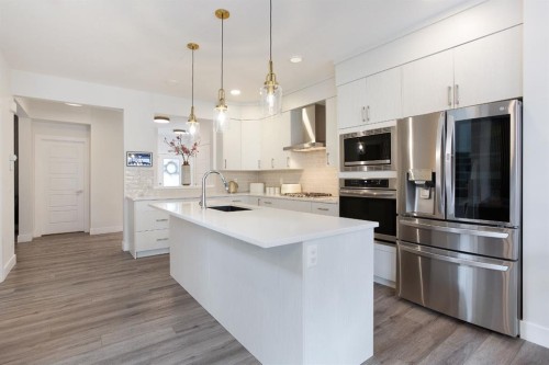 37 Savanna Heath Ne, Calgary, AB - Indoor Photo Showing Kitchen With Upgraded Kitchen