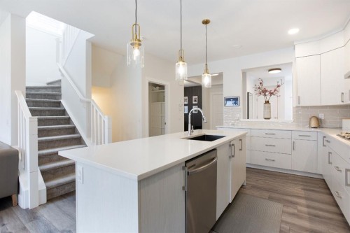 37 Savanna Heath Ne, Calgary, AB - Indoor Photo Showing Kitchen With Upgraded Kitchen