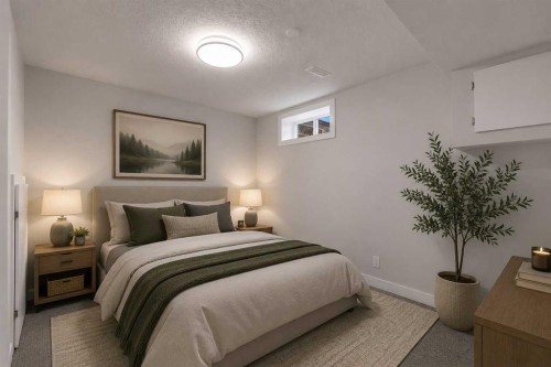 3640 Dover Ridge Drive Se, Calgary, AB - Indoor Photo Showing Bedroom