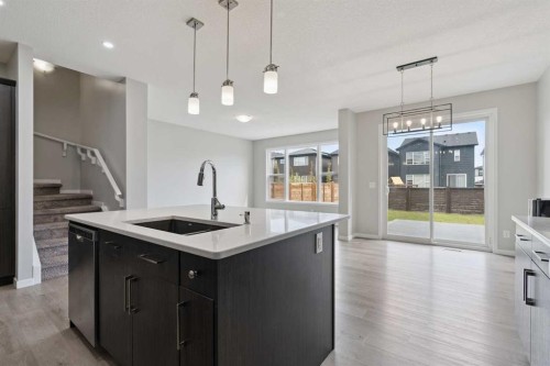 98 Seton Road Se, Calgary, AB - Indoor Photo Showing Kitchen With Upgraded Kitchen