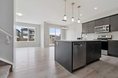 98 Seton Road Se, Calgary, AB - Indoor Photo Showing Kitchen With Upgraded Kitchen