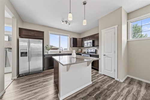 86 Mahogany Drive Se, Calgary, AB - Indoor Photo Showing Kitchen With Upgraded Kitchen