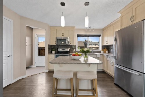 456 Auburn Bay Avenue Se, Calgary, AB - Indoor Photo Showing Kitchen With Upgraded Kitchen