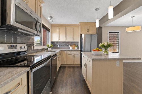 456 Auburn Bay Avenue Se, Calgary, AB - Indoor Photo Showing Kitchen With Upgraded Kitchen