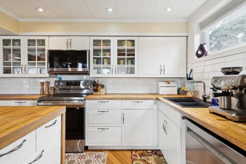 3232 15 Street Nw, Calgary, AB - Indoor Photo Showing Kitchen With Double Sink