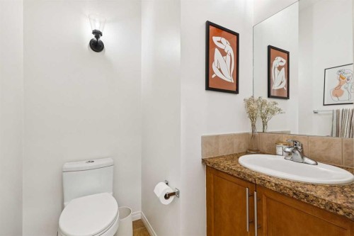411 Silverado Drive Sw, Calgary, AB - Indoor Photo Showing Bathroom
