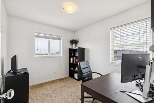 411 Silverado Drive Sw, Calgary, AB - Indoor Photo Showing Office
