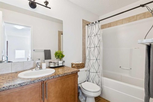 411 Silverado Drive Sw, Calgary, AB - Indoor Photo Showing Bathroom