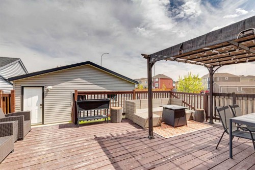 411 Silverado Drive Sw, Calgary, AB - Outdoor With Deck Patio Veranda With Exterior