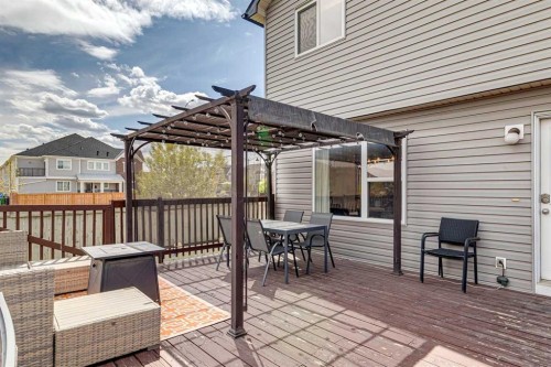 411 Silverado Drive Sw, Calgary, AB - Outdoor With Deck Patio Veranda With Exterior