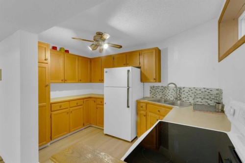 25 Deerfield Manor Se, Calgary, AB - Indoor Photo Showing Kitchen With Double Sink