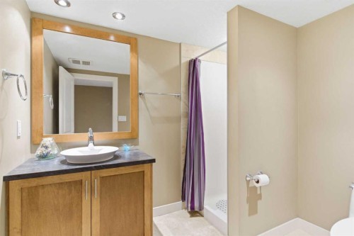 351 Queen Charlotte Road Se, Calgary, AB - Indoor Photo Showing Bathroom