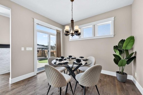 248 Marquis Landing Se, Calgary, AB - Indoor Photo Showing Dining Room