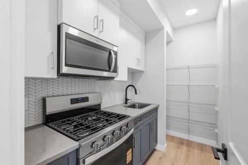 43 Belvedere Crescent Se, Calgary, AB - Indoor Photo Showing Kitchen With Upgraded Kitchen