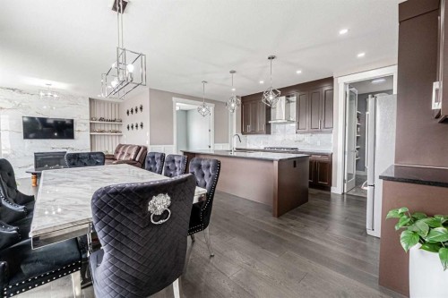 7 Waterford Heights, Chestermere, AB - Indoor Photo Showing Kitchen With Upgraded Kitchen