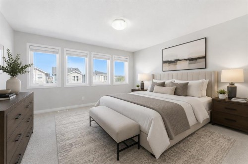 96 Red Embers Crescent Ne, Calgary, AB - Indoor Photo Showing Bedroom