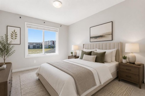 96 Red Embers Crescent Ne, Calgary, AB - Indoor Photo Showing Bedroom