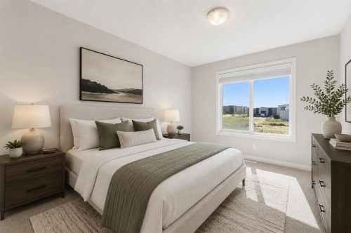 96 Red Embers Crescent Ne, Calgary, AB - Indoor Photo Showing Bedroom