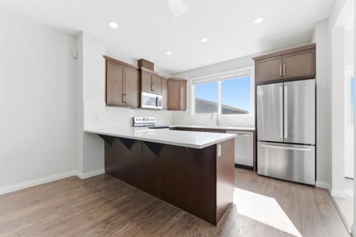 96 Red Embers Crescent Ne, Calgary, AB - Indoor Photo Showing Kitchen With Stainless Steel Kitchen