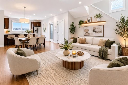 96 Red Embers Crescent Ne, Calgary, AB - Indoor Photo Showing Living Room