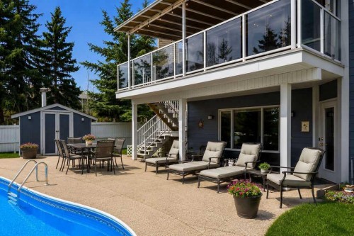 42 Evergreen Terrace Sw, Calgary, AB - Outdoor With Deck Patio Veranda With Exterior