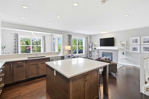 236 Auburn Springs Close Se, Calgary, AB - Indoor With Fireplace