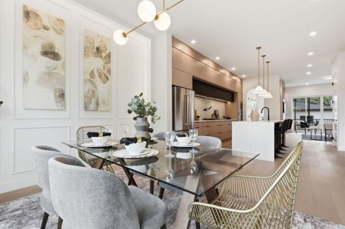 2105B 7 Street Ne, Calgary, AB - Indoor Photo Showing Dining Room