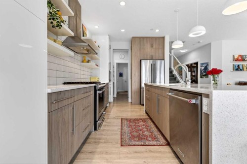 95 Howse Road Ne, Calgary, AB - Indoor Photo Showing Kitchen With Upgraded Kitchen